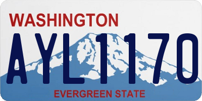 WA license plate AYL1170
