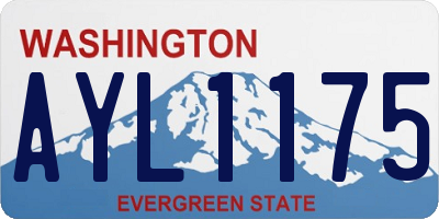 WA license plate AYL1175
