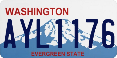 WA license plate AYL1176