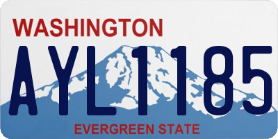 WA license plate AYL1185