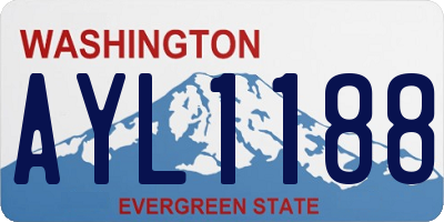 WA license plate AYL1188