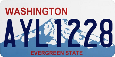 WA license plate AYL1228