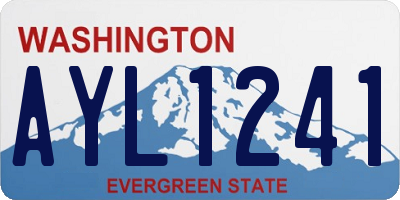 WA license plate AYL1241
