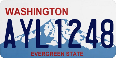 WA license plate AYL1248