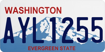 WA license plate AYL1255