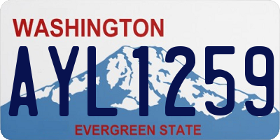 WA license plate AYL1259