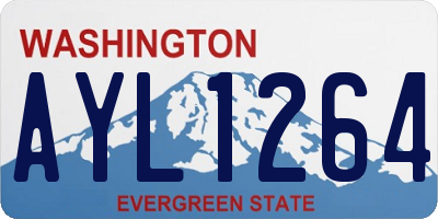 WA license plate AYL1264