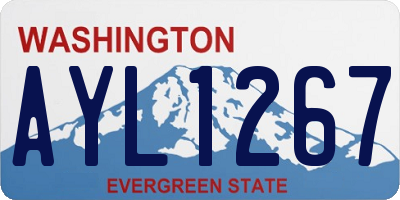 WA license plate AYL1267