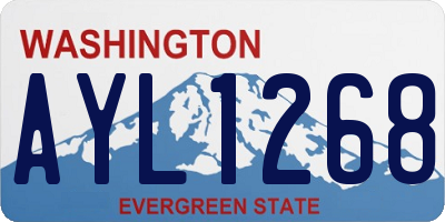 WA license plate AYL1268