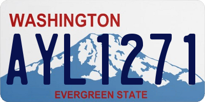 WA license plate AYL1271