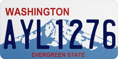 WA license plate AYL1276