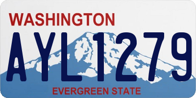 WA license plate AYL1279