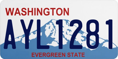 WA license plate AYL1281