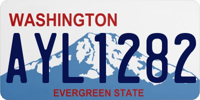 WA license plate AYL1282
