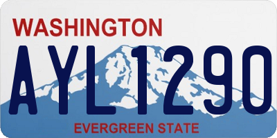 WA license plate AYL1290