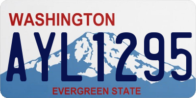 WA license plate AYL1295