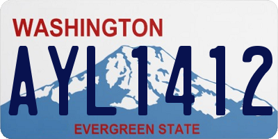 WA license plate AYL1412