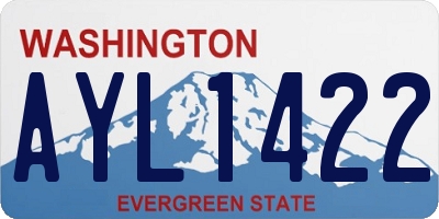 WA license plate AYL1422