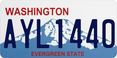 WA license plate AYL1440