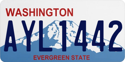 WA license plate AYL1442