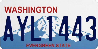 WA license plate AYL1443