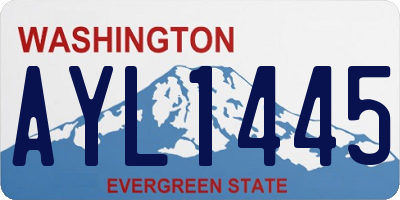 WA license plate AYL1445