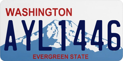 WA license plate AYL1446