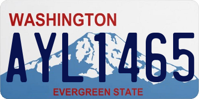 WA license plate AYL1465