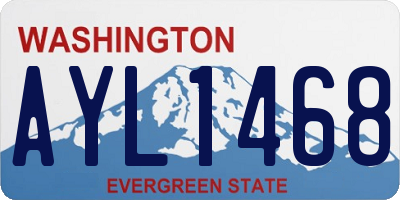 WA license plate AYL1468