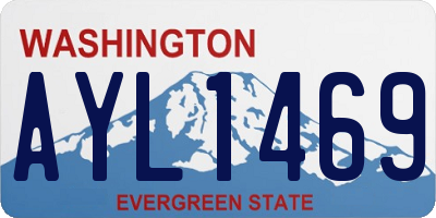 WA license plate AYL1469