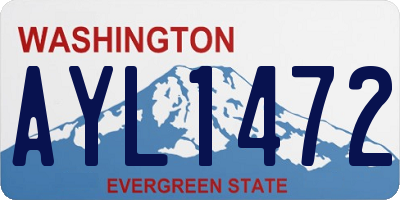 WA license plate AYL1472