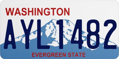 WA license plate AYL1482