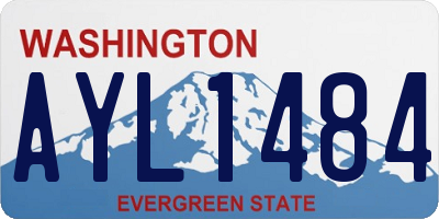 WA license plate AYL1484