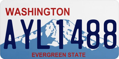 WA license plate AYL1488