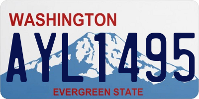 WA license plate AYL1495