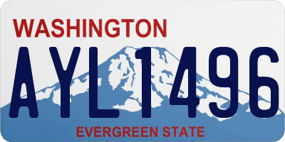 WA license plate AYL1496