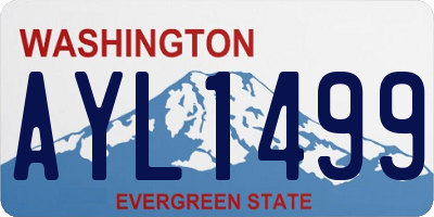 WA license plate AYL1499