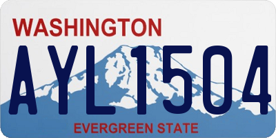 WA license plate AYL1504