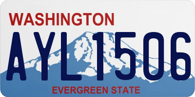 WA license plate AYL1506