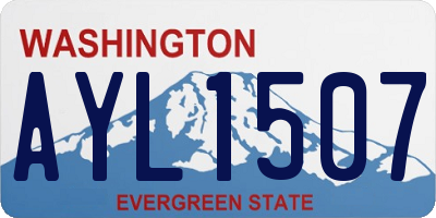 WA license plate AYL1507