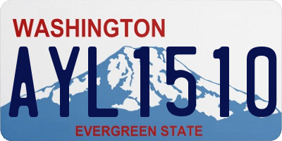WA license plate AYL1510