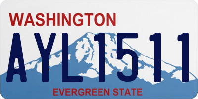 WA license plate AYL1511