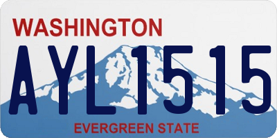 WA license plate AYL1515
