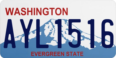WA license plate AYL1516