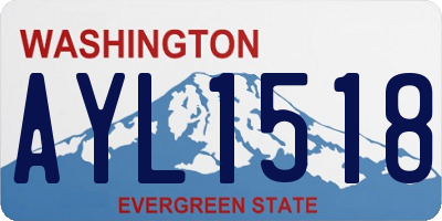 WA license plate AYL1518