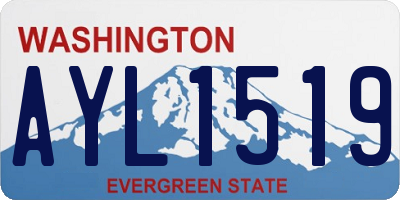 WA license plate AYL1519