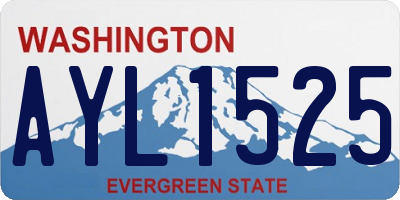 WA license plate AYL1525