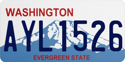 WA license plate AYL1526
