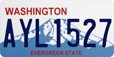 WA license plate AYL1527