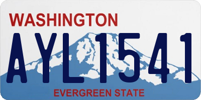 WA license plate AYL1541